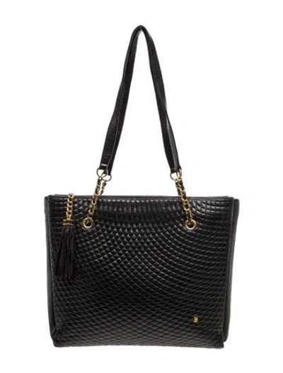 Pre-owned Bally Leather Tote In Black