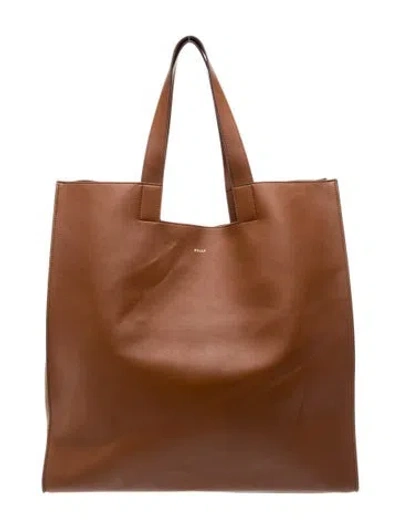 Pre-owned Bally Leather Tote In Brown