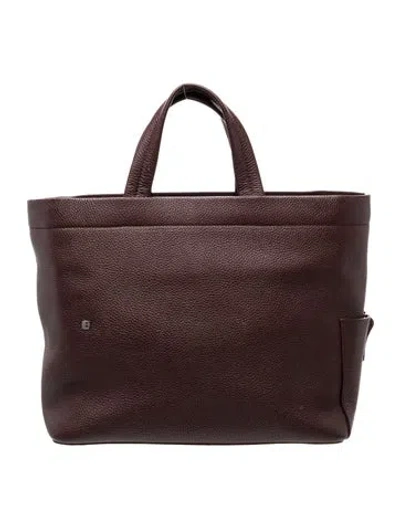 Pre-owned Bally Leather Tote In Brown