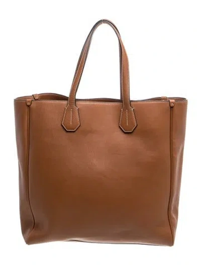 Pre-owned Bally Leather Tote In Brown