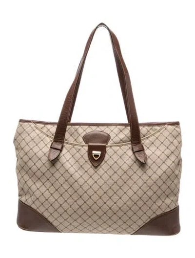 Pre-owned Bally Leather Tote In Neutral