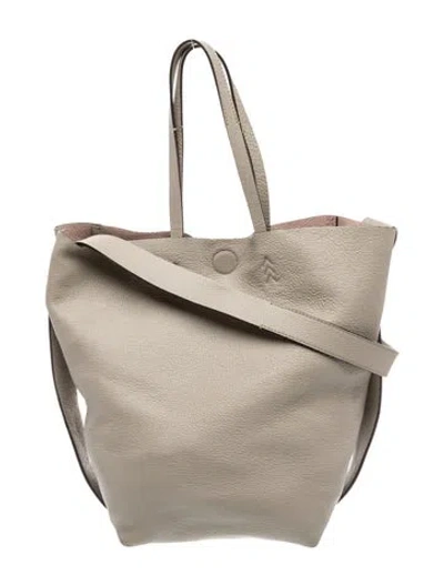 Pre-owned Bally Leather Tote In Neutrals