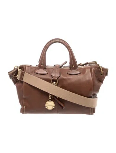 Pre-owned Bally Leather Tote In Neutrals