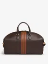 Bally Leather Travel Bag In Brown