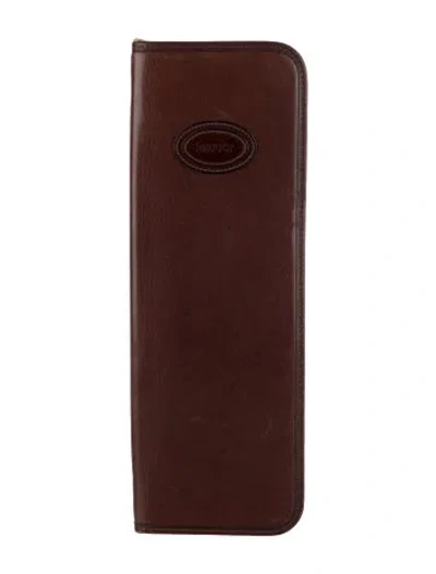 Pre-owned Bally Leather Travel Case In Brown