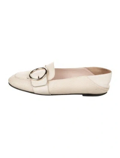 Pre-owned Bally Leather Tweed Pattern Loafers In Neutrals