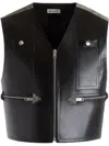 Bally Leather Vest In Black