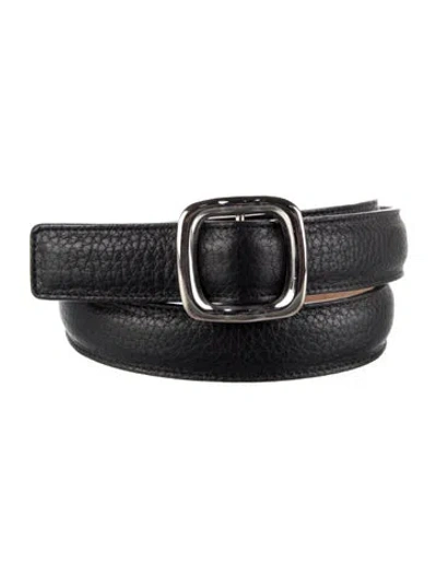 Pre-owned Bally Leather Waist Belt In Black