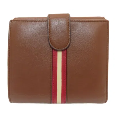 Pre-owned Bally Leather Wallet (bi-fold) () In Brown