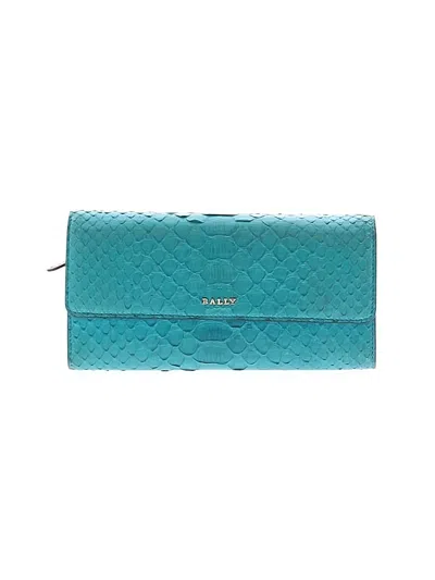 Pre-owned Bally Leather Wallet In Blue