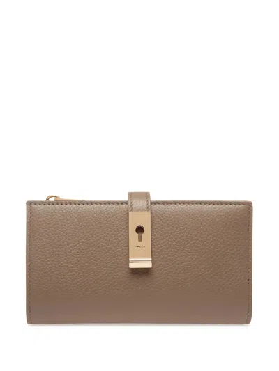 Bally Leather Wallet In Cognac Brown