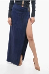 Bally Suede Maxi Wrap Skirt