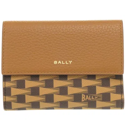 Pre-owned Bally Leather Wallet (tri-fold) () In Brown