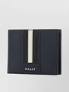 BALLY LEATHER WALLET WITH BIFOLD DESIGN AND STRIPE BAND