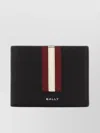 BALLY LEATHER WALLET WITH TEXTURED DESIGN BLOCK
