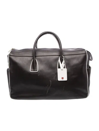 Pre-owned Bally Leather Weekender Bag In Multi