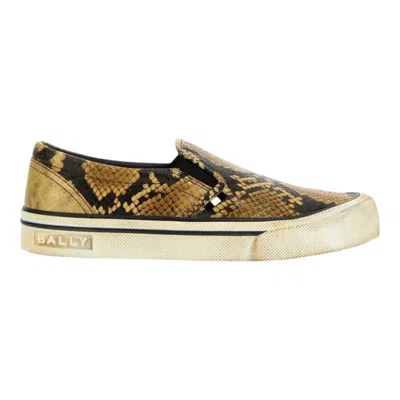Bally Leory 6304242 Women's Snakeskin-effect Leather Sneakers In Multi
