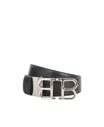 Bally Letter B Double-sided Belt In Black