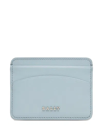 Bally Lexye Leather Card Holder In Blue