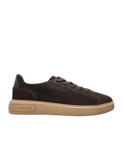 Bally Lift Perforated Low-top Sneakers In Brown