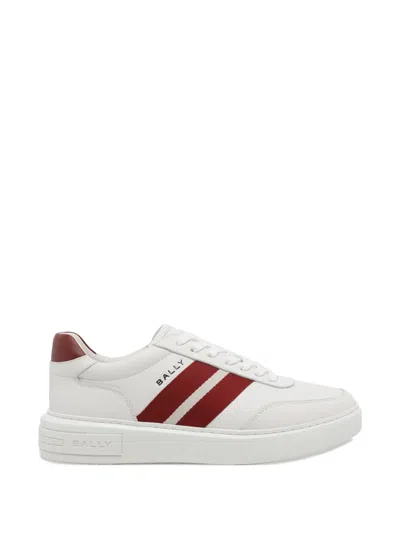 Bally Lift Side-stripe Sneakers In White