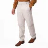 Bally Light Bone Leather Trousers In Multi