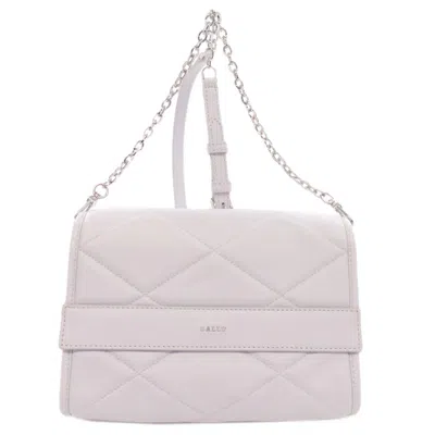 Pre-owned Bally Light Gray Leather Shoulder Bag ()