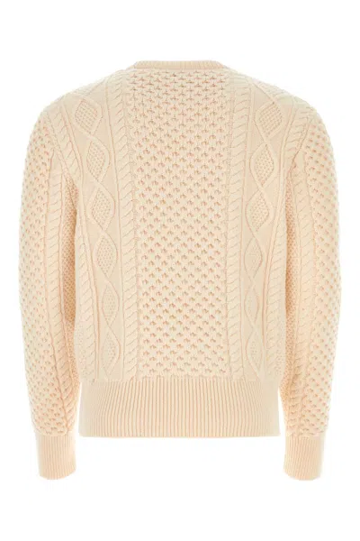 Bally Light Pink Wool Sweater In Bone50