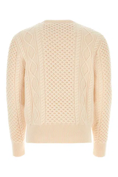 Bally Light Pink Wool Sweater In Peach