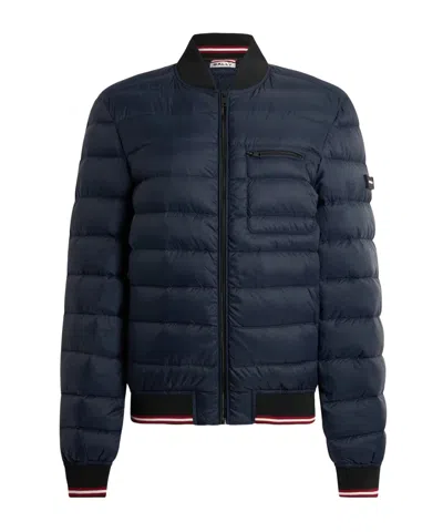 Bally Light Puffer Jacket In Navy Blue Nylon
