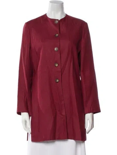 Pre-owned Bally Linen Evening Jacket In Red