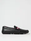 Bally Striped Driving Shoes In Black