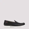Bally Nadim Leather Loafers Red Strap