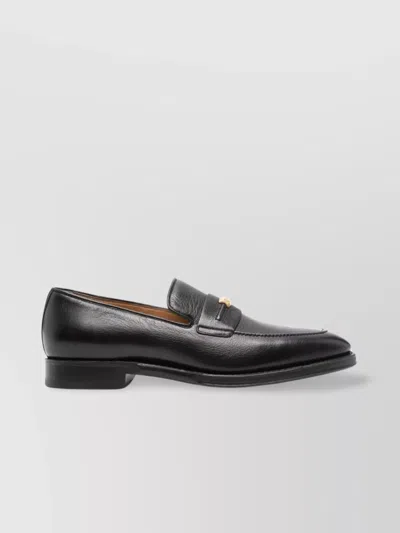BALLY LOAFERS FEATURING APRON TOE AND STRAP DETAILING