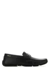 Bally Black Leather Pexon Loafers In Black