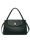 Bally Lock Me Grained Tote Bag In Green