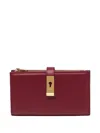 Bally Lock Me Long Wallet In Red