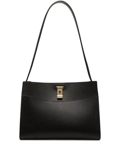 Bally Lock Me Shoulder Bag In Black