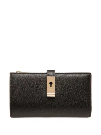 Bally Lock Me Wallet In Black+yelgold