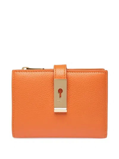 Bally Lock Me Wallet In Orange