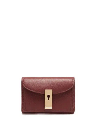 Bally Lock Me Wallet In Red