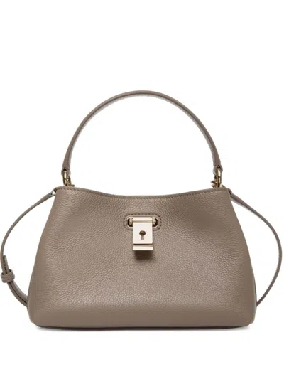 Bally Lock Tote Bag In Brown