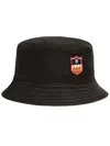 Bally Logo-embroidered Bucket Hat In Black