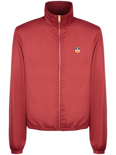 Bally Ripstop-jacke Mit Logo-schild In Rot