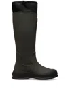 Bally Logo-appliqué Knee-high Boots In Green