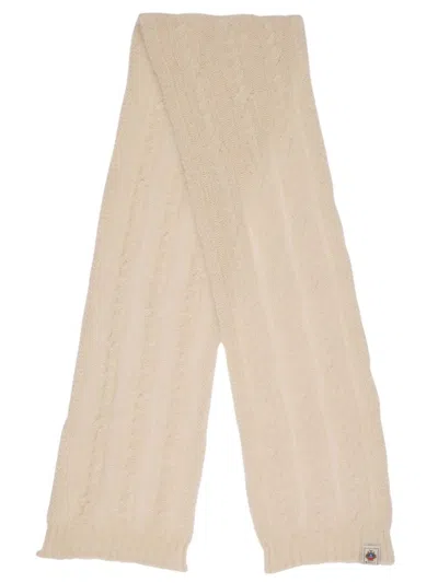 Bally Logo-appliqué Scarf In Neutrals