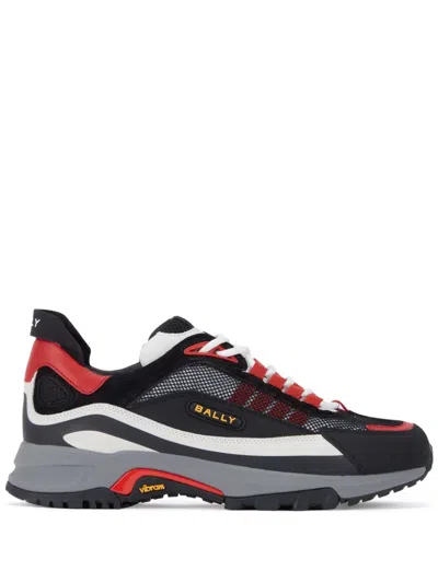 Bally Logo-appliquéd Sneakers In Black