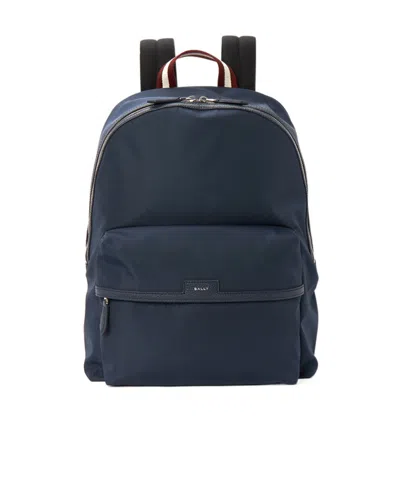 Bally Logo Backpack In Black