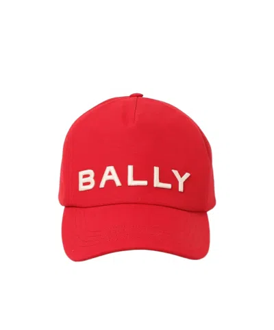 Bally Logo Baseball Hat In Red