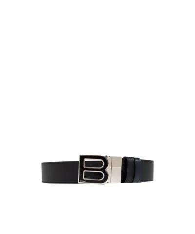 Bally Logo Belt In Brown